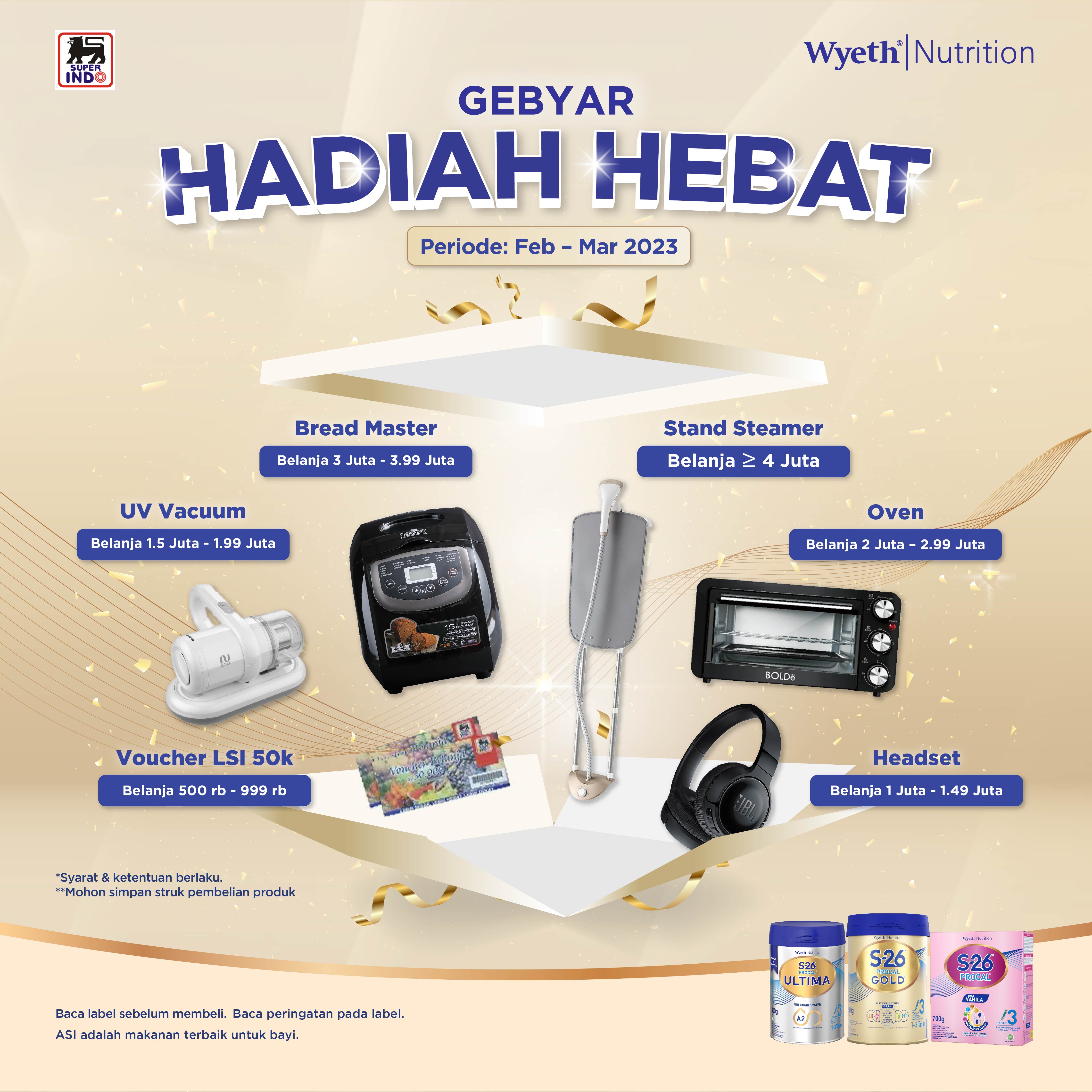 Gebyar Hadiah Hebat Lion Superindo Feb - Mar 2023